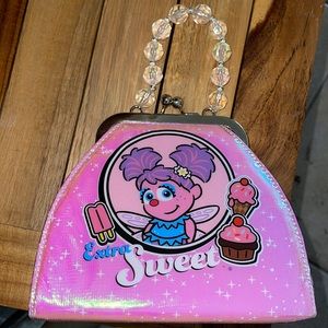 Abby Cadabby Purse Kiss Lock Pink Sesame Street Sesame Place